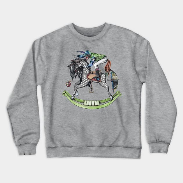 Day At The Races Crewneck Sweatshirt by Oh Hokey Pokey